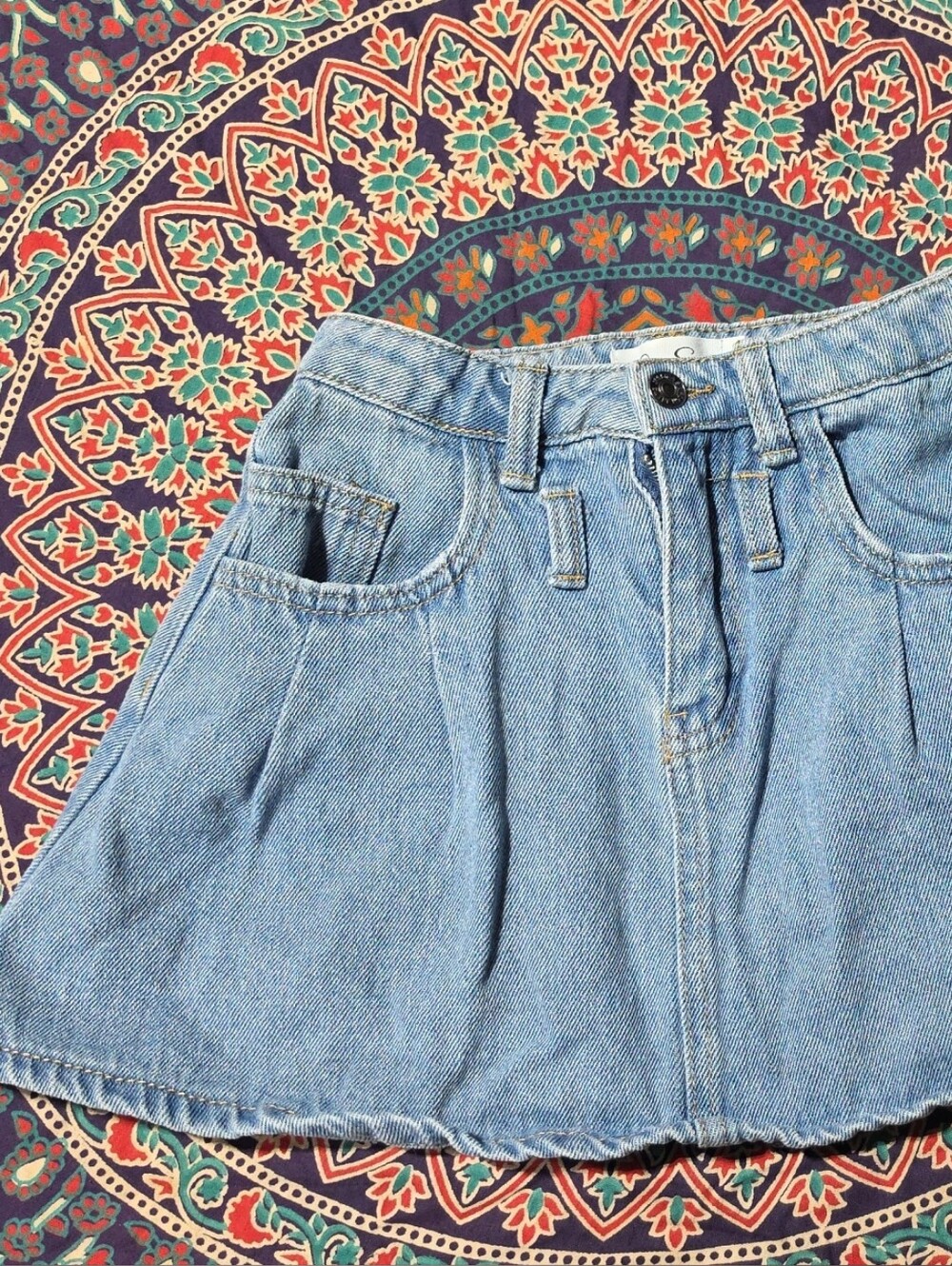 Jessica Simpson Light Blue Denim Mini Skirt